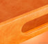 17.5"x12" Home Redefined Beautiful Modern Elegant Rectangle Orange Faux Leather Decorative Tray Ottoman Coffee Table