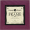 Mill Hill Wooden Frame, 6"X6", Matte Plum