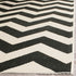 SAFAVIEH Courtyard Collection Runner Rug - 2'3" x 6'7", Black & Beige, Chevron Design, Non-Shedding & Easy Care,
