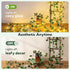 23 73 HEYFUNi Vines with Lights, Ft Led Faux Pothos String Lights Plug in, Leaf Lights for Bedroom, Wall, Balcony