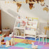 3 BAMBANG Kids Bookshelf with Storage, Tier Toddler Book Shelf, Small Kids Bookcase, Montessori Bookshelf Baby Bookcase