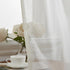 HLC.ME Ivory Sheer Voile Window Treatment Rod Pocket Curtain Panels, Set of 2 for Bedroom, Kitchen, Living Room (54 x