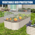 15.7IN 10FT 500GSM White Plastic Chicken Wire Mesh x - for Garden,Poultry,Dogs,Rabbit,Crafts,Agricultural & Floral