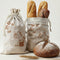 Reusable Linen Bread Bags for Homemade Bread & Sourdough Bread 2 Pack