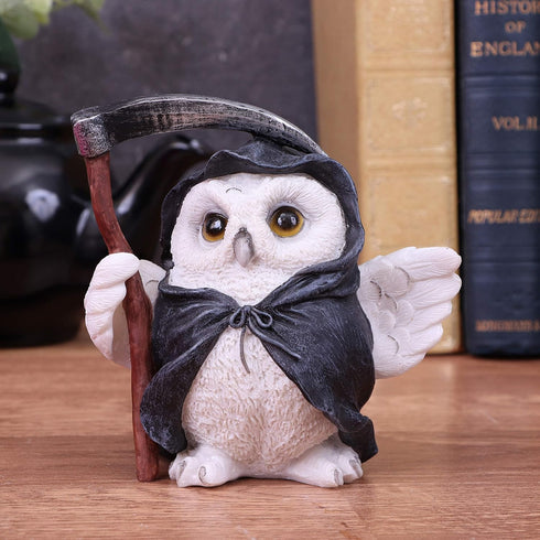 Nemesis Now Flight Grim Reaper Owl Familiar Figurine, 12.5cm, White
