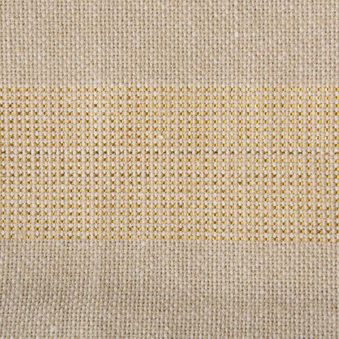 DII Holiday Dining Table Linen Napkin Set - Sparkle Metallic Kitchen Décor, 20x20, Gold Metallic Stripe, 6 Piece