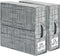 SheetCube 2 Pack Foldable Bed Sheet Organizers and Storage, Linen Closet Organizer Folder with Window & Label
