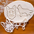 Set of 2 German Shepherd Cookie Cutters (Designs: Face & Body), 2 Pieces by Bakerlogy