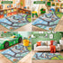 32"x60" 2pcs, BEQHAUSE Kids Rug City Life, Educational Road Traffic Kids Rug Non Slip Washable Play Mat Carpets