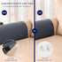 SUBRTEX Stretch Armrest Covers, Anti-Slip Upgraded Spandex Arm Covers for Chairs, 2pcs, Grey