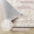 5 7 Playroom,5x7 Pink Nursery Rug for Baby Girl x Neutral Blush Pink Boho Cute Floral Foldable Machine Washable Low