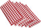 DII Cotton Napkin Set, Machine Washable, Everyday Basic, 20x20, 6 Count, Tango Red Gingham