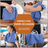 MICROFI 2 430 ber Waffle Hand Towels, Pieces, Soft, Absorbent, Fast Drying, Lint Free GSM (Dark Blue)