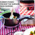ZONETECH 12V Portable Non-Stick SaucePan with Glass Lid, 2 Quart, Stay-Cool Handles, Rapid Heat Up, Perfect for Camping