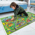12 Set 3+, JOYIN Carpet Playmat w/ Cars Pull-Back Vehicle for Kids Age Jumbo Play Room Rug, City Pretending Play