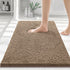 smiry Luxury Chenille Bath Rug, Extra Soft Shaggy Bathroom Mat, Non-Slip Plush Carpet Runner, Machine Washable