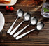 KEAWELL Premium 7" Louise Soup Spoons, 18/10 Stainless Steel, Dishwasher Safe Set of 4
