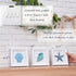 LODOCAVE 3D Art Beach Wall Decor - Coastal Decor Sets for Bedroom, Bathroom, Living Room
