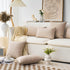 Home Brilliant Linen Pillow Covers 18x18 Set of 2 Decorative Beige Throw Pillows Cover for Couch