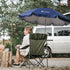 AMMSUN 47 inches 360-degree 50+, XL Chair Umbrella with Universal Clamp Adjustable and Swivel UPF Portable Clamp on