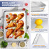 Joyfair 16” Baking Sheet & Rack Set, Stainless Steel Cookie Sheet Pan with Cooling Rack for Baking/Roasting, Oven Safe