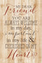 DEXSA My Dear Friend…New Horizons Wood Plaque with Easel - Made in the USA