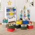 RiverRidge Kids Folding Storage Bin Set - 2pc 10.5in W x 5in H, Gray
