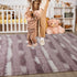 5x8 Meralax Area Rugs for Living Room Bedroom, Machine Washable Feet Soft Fluffy Shaggy Rug, Light Purple & White