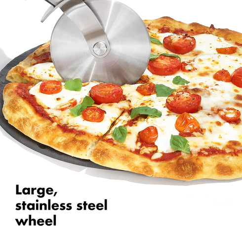 OXO Steel 4" Pizza Wheel, Durable Stainless Steel Kitchen Tool