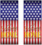 Beistle 2 Pack Plastic Welcome Home Door Covers - 6’ x 30” American Flag Decor for Patriotic Holidays