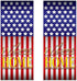 Beistle 2 Pack Plastic Welcome Home Door Covers - 6’ x 30” American Flag Decor for Patriotic Holidays