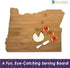 Totally Bamboo Oregon State Shaped Cutting Board, Natural Bamboo