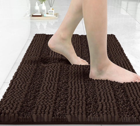 Yimobra Bathroom Rug Mat, 32" x 20", Extra Thick Super Absorbent Bath Rugs, Non-Slip Quick Dry Soft Shower Carpet