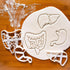 Set of 3 Gastrointestinal Anatomy Cookie Cutters (Intestines, Liver, Stomach) - Bakerlogy
