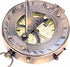 Vintage Navigational Compass, Functional Tool, Nautical Sundial Compass, Round Brass Finish