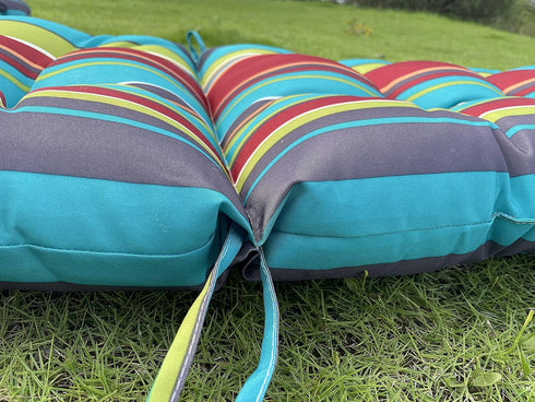 Enipate High Back Adirondack Chair Cushions - Weather Resistant Tufted Seat Pads for Indoor & Outdoor Use