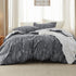Bedsure Twin/Twin XL Comforter Set, Dark Grey Floral Bedding, 2 Pieces with Reversible Comforter and Pillow Sham