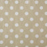 DII Vinyl Tabletop Collection Flannel Backed Polka Dot Tablecloth - 70" Round, Natural