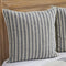 Piper Classics Market Place Blue Ticking Stripe Quilted Euro Sham