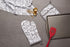 DII Quilted Kitchen Oven Mitt & Potholder Set, Gray Damask Print, 2 Piece, OM 6.5x12/PH 8x8.5