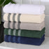 3-Piece Set, 1 1 1 Superior Cotton Towel Zero Twist, Ribbed Geometric, Bathroom Essentials, Shower, Spa, Luxury Plush