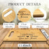 Christian Kitchen Decor, In The Morning When I Rise Give Me Jesus Bamboo Cutting Board, Gifts for Women
