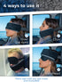 Travel Pillow Alternative with Airplane Head Straps and Car Support Band, Compact Neck Support for Travel