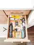 Lipper International Bamboo Wood 4-Compartment Organizer Tray, 11 5/8" x 7 7/8" x 1 3/4"