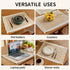 Set 4,Waterproof Placemats of Placemat with Tassel Fringe,Boho Placemats for Coffee Table Western Restaurant