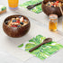 Restaurantware Coco Casa 6.3 Inch Serving Spoon - Durable Greaseproof Wooden Spoon for Hot and Cold Foods