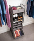 BIRDROCK HOME 12 Cubby Vertical Shoe Rack Organizer - Sturdy Metal Frame for Small Space Bedroom & Closet
