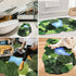 20x35 Inch 3D Moss Rug,Shag Carpet Leaf Area Bathroom Rugs Non Slip Bath Mat Tufted Rug,Ultra Soft Washable Children