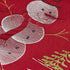DII Christmas Kitchen Embroidered Table Décor Collection, Snowman Placemat Set, 13x19, Red, 4 Piece