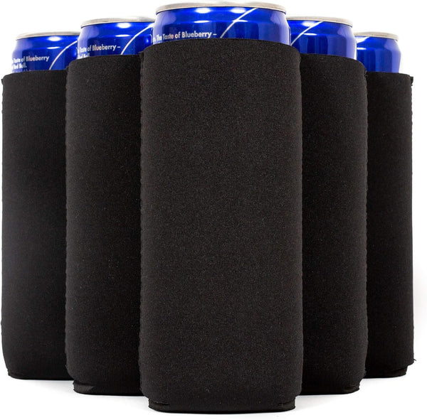QualityPerfection Slim Can Cooler Sleeves, 6 Units Insulated Neoprene for 12 oz Tall Skinny Beverage